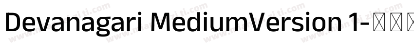 Devanagari MediumVersion 1字体转换